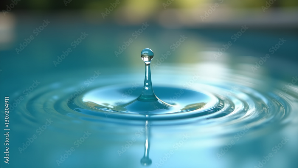 Mesmerizing Water Drop Impact Creates Ripple Effect Mesmerizing Water Drop Impact Creates Ripple Effect