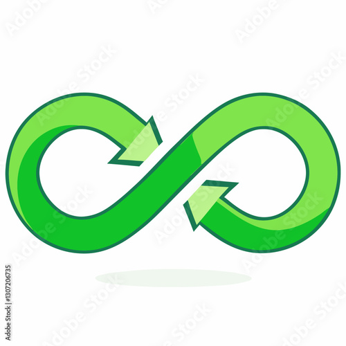 Free Download Infinite Sign Arrow Gradient Style vector  illustration - GFXLoad