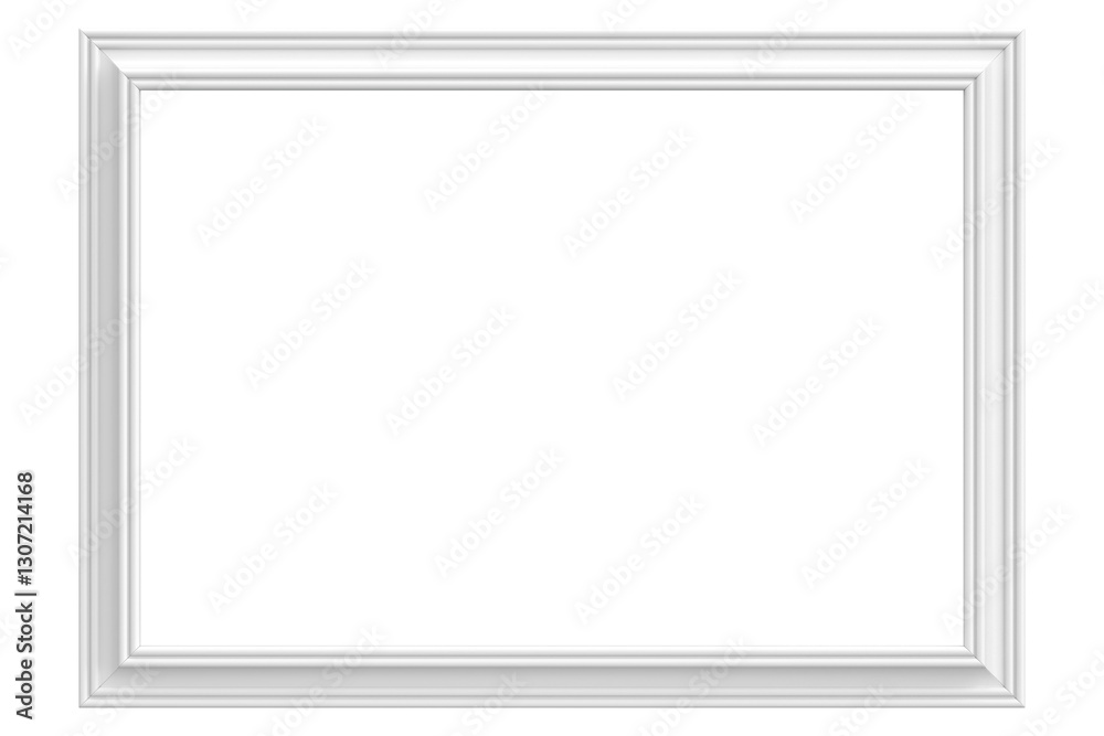 Picture frame. Landscape frame. 3D illustration.
