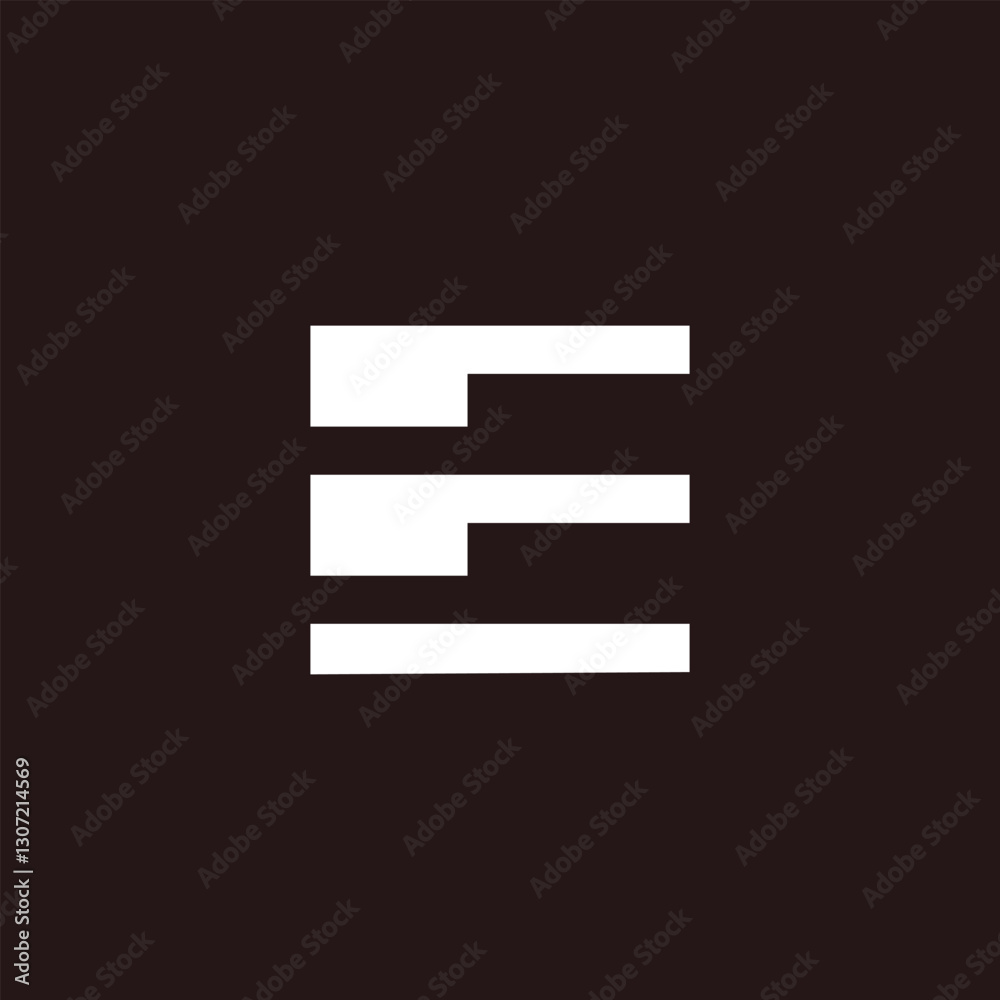 letter E minimal logo icon design template elements letter E minimal logo icon design template elements