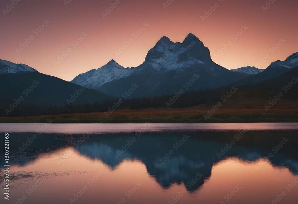 Minimalistic background/backdrop. Sunset over lake Minimalistic background/backdrop. Sunset over lake
