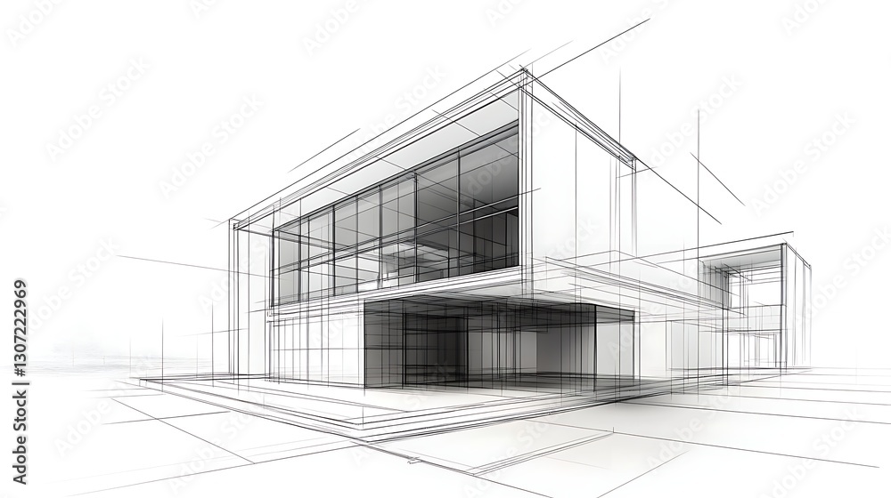 Modern architectural wireframe design featuring residential interior elements high resolution picture Modern architectural wireframe design featuring residential interior elements high resolution picture