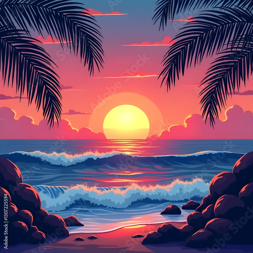 tramonto, spiaggia, palma, mare, tropicale, alberi, cielo, oceano, alba, sole, paesaggio, acqua, natura, isola, estate, sagoma, viaggiare, arance, sera, paradise, nube, esotica, vacanza, rosso, notte
