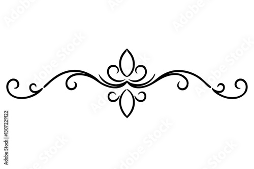 Gold Ornamental Baroque Element – Elegant Vector for Wedding and Luxury Design

