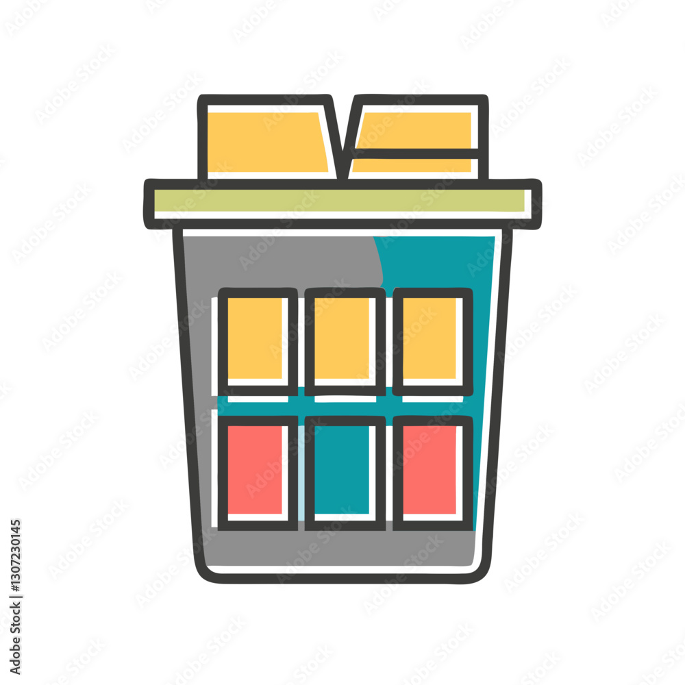 Bin Icon Vector Illustration Bin Icon Vector Illustration