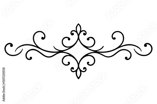 Luxurious Baroque Motif Vector – Timeless Home Decor Design Element

