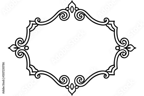 Luxurious Ornamental Corner Vector – Antique Frame Decorative Design

