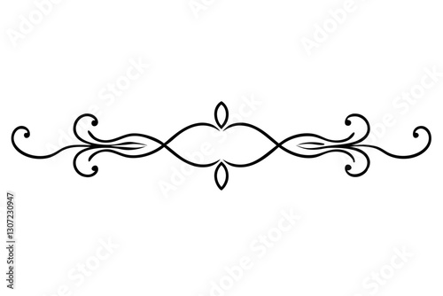 Luxury Baroque Border Element – High-End Branding Decorative Design

