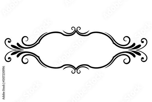 Luxury Baroque Border Element – High-End Branding Decorative Design

