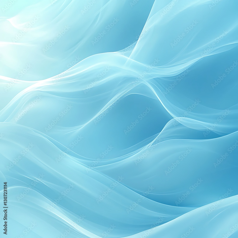 Obraz premium Abstract Blue Wave Seamless Pattern Design