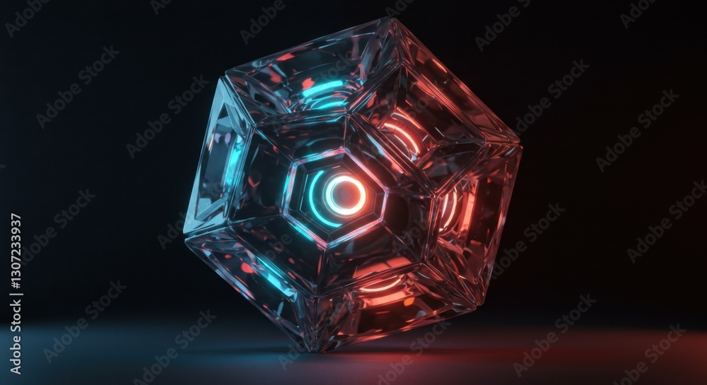 Pulsating Light Sources on a Levitating Crystal-Like Polyhedron Pulsating Light Sources on a Levitating Crystal-Like Polyhedron