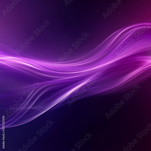 Abstract Purple Swirling Light Wave Design