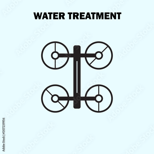 main reservoir water treatment icon design