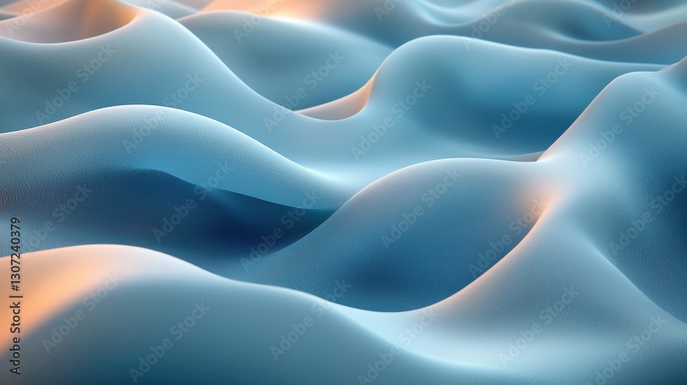 Fototapeta premium Abstract wavy surface, digital design