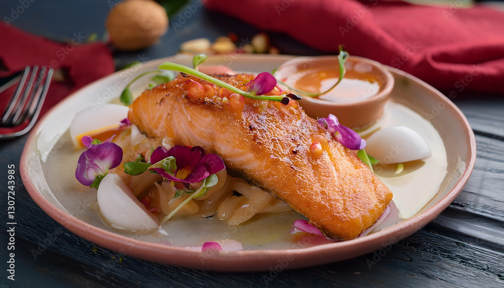 a, salmon, fish, food, meal, colorful, fillet, steak, vegetable, flowers, flower, floral, new, closeup, modern, gourmet, gastronomy, jetset, luxury, plate, dinner, healthy, fresh, seafood, salad, meat a, salmon, fish, food, meal, colorful, fillet, steak, vegetable, flowers, flower, floral, new, closeup, modern, gourmet, gastronomy, jetset, luxury, plate, dinner, healthy, fresh, seafood, salad, meat
