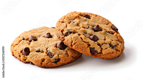 Homemade Golden Brown Cookies with Flaky Texture and Delicious Taste