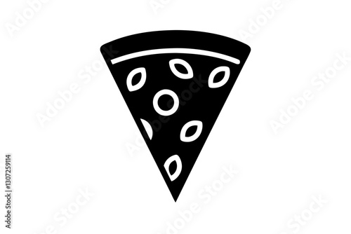 Pizza Slice Icon Vector Illustration for Food and Restaurant Design

