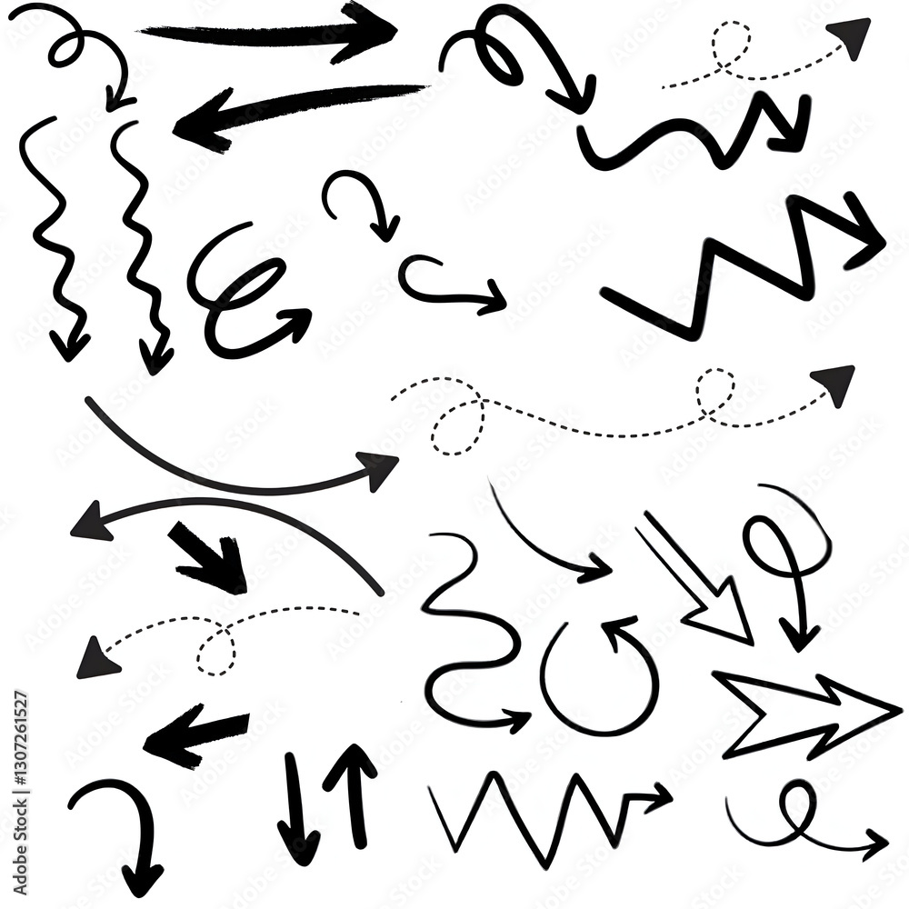 Set of simple lines hand drawn black arrows in various style. Set of simple of hand drawn black arrows. Set of simple lines hand drawn black arrows. Various of simple line Set of simple lines hand drawn black arrows in various style. Set of simple of hand drawn black arrows. Set of simple lines hand drawn black arrows. Various of simple line