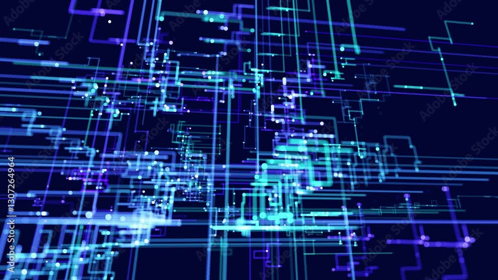 blue holographic constructions, 3d structures of luminous lines. abstract 3d grids as a high-tech informational looped bg. Sci-fi futuristic background. Technological neon light. Information field blue holographic constructions, 3d structures of luminous lines. abstract 3d grids as a high-tech informational looped bg. Sci-fi futuristic background. Technological neon light. Information field