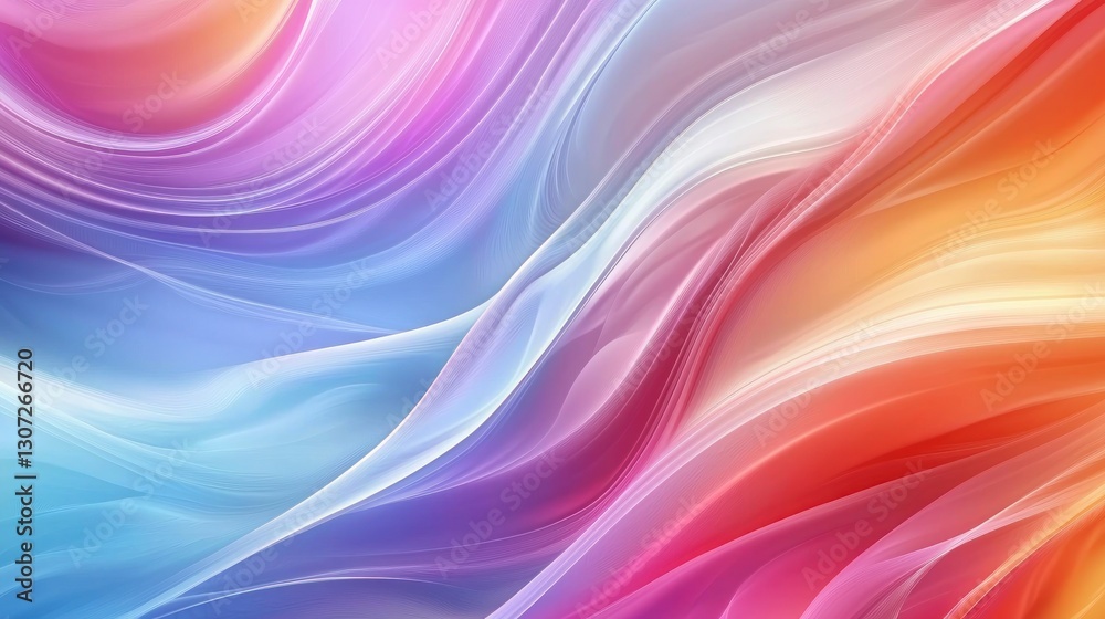 Abstract colorful wavy lines in vibrant gradient background Abstract colorful wavy lines in vibrant gradient background