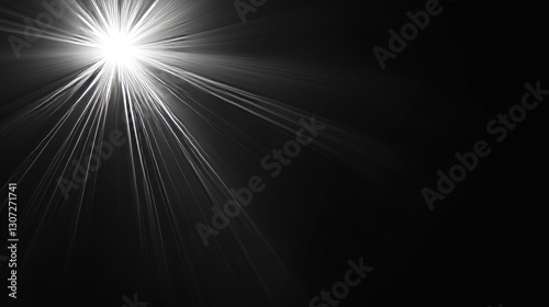 sun, side view, black solid background, blazing sun with dramatic rays, glowing intensely against the darkness.