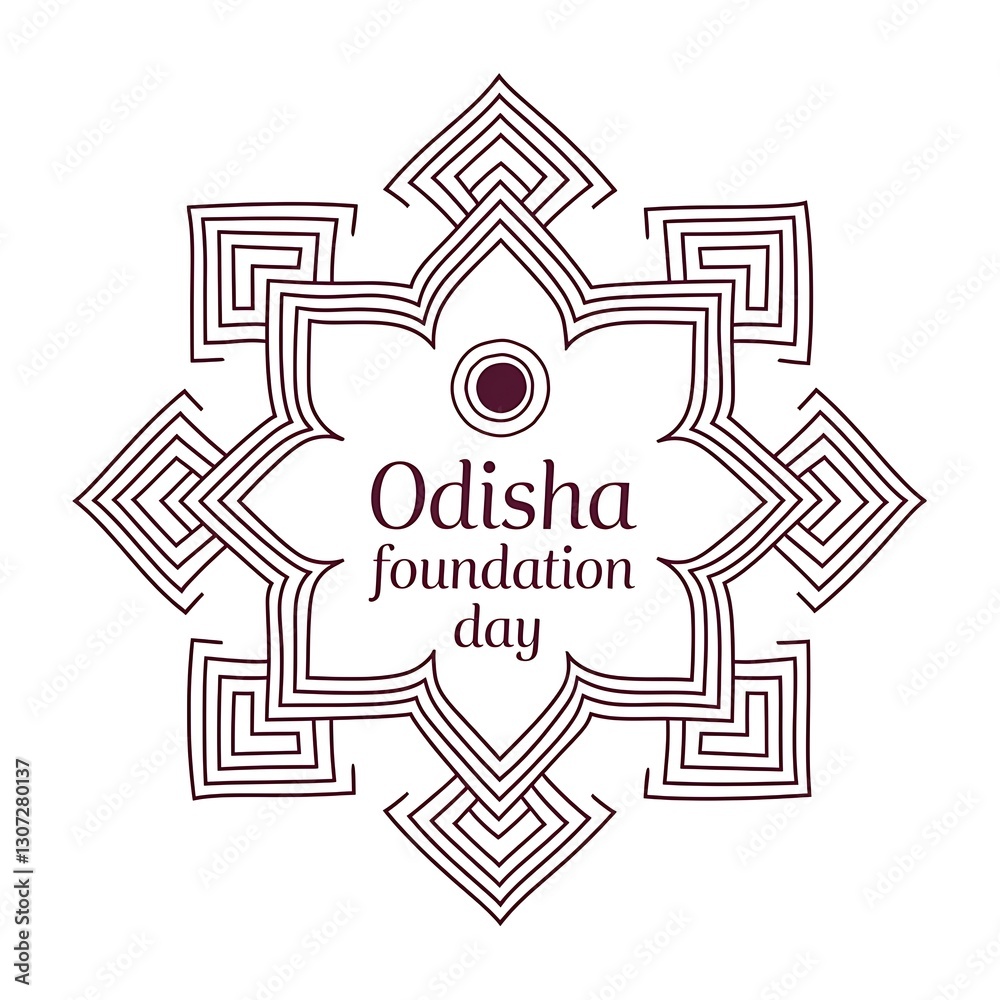 Obraz premium Odisha Foundation Day. illustration Art