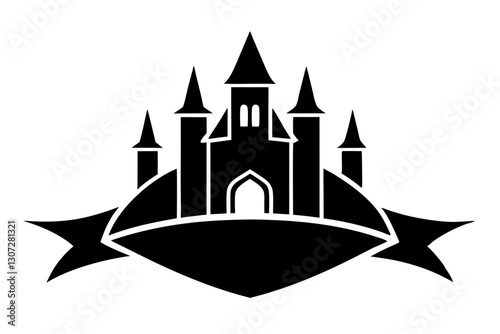 Fantasy Castle Logo Template – Magical Vector Illustration for Branding

