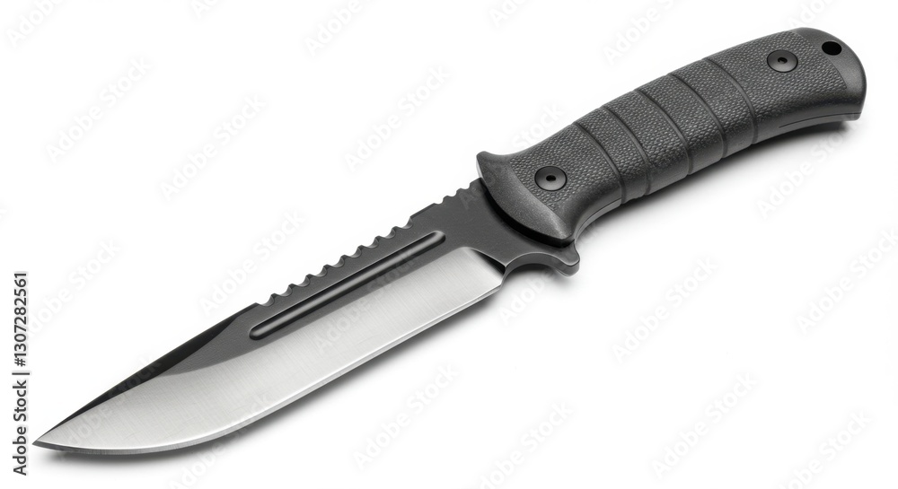 Combat Dagger with Serated Edge and Textured Grip Combat Dagger with Serated Edge and Textured Grip
