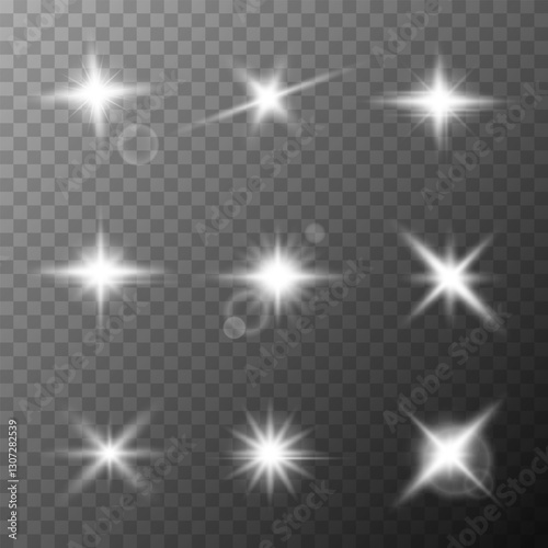 Glare effects for web design and illustrations