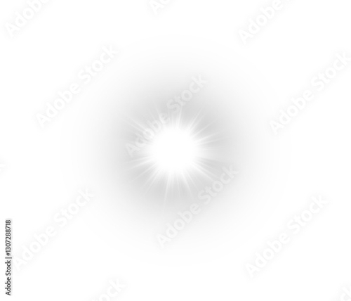 Png Light with Sun Glare. Overlay sun, Sunrays, and Glare in PNG Format. Gold Flare and Glare. PNG sun isolated on transparent background. Stock royalty free