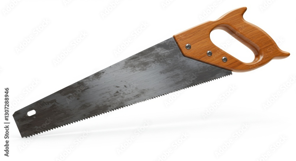 Carpenter's Saw with Serrated Blade