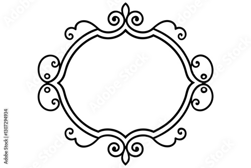 Luxury Baroque Frame Design for Photography Studio and Elegant Branding

