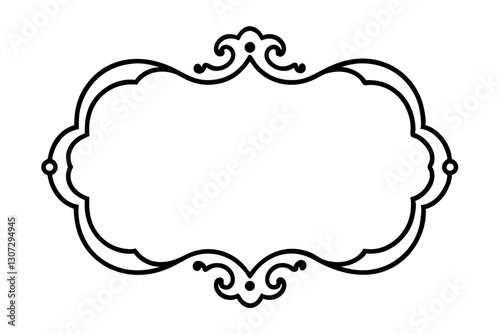 Luxury Baroque Frame Design for Photography Studio and Elegant Branding

