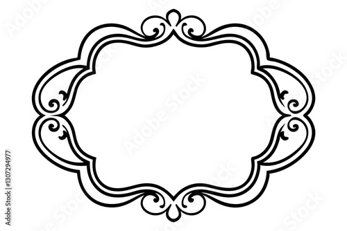 Luxury Baroque Frame Design for Photography Studio and Elegant Branding

