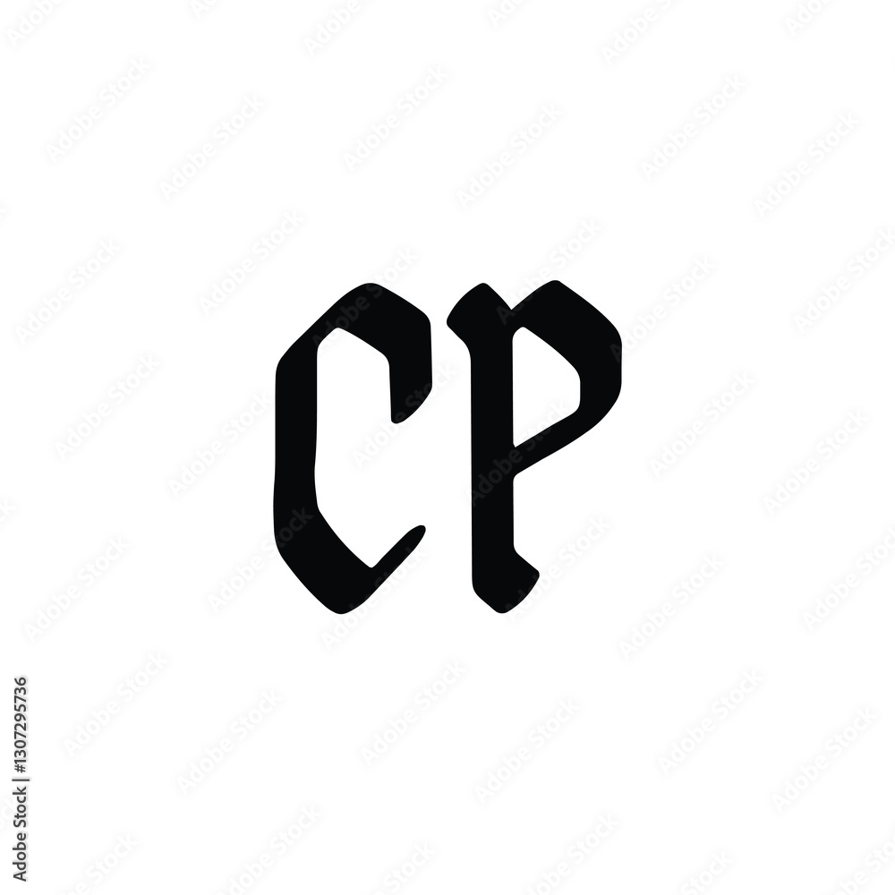 CP monogram logo design letter text name symbol monochrome logotype alphabet character simple logo CP monogram logo design letter text name symbol monochrome logotype alphabet character simple logo