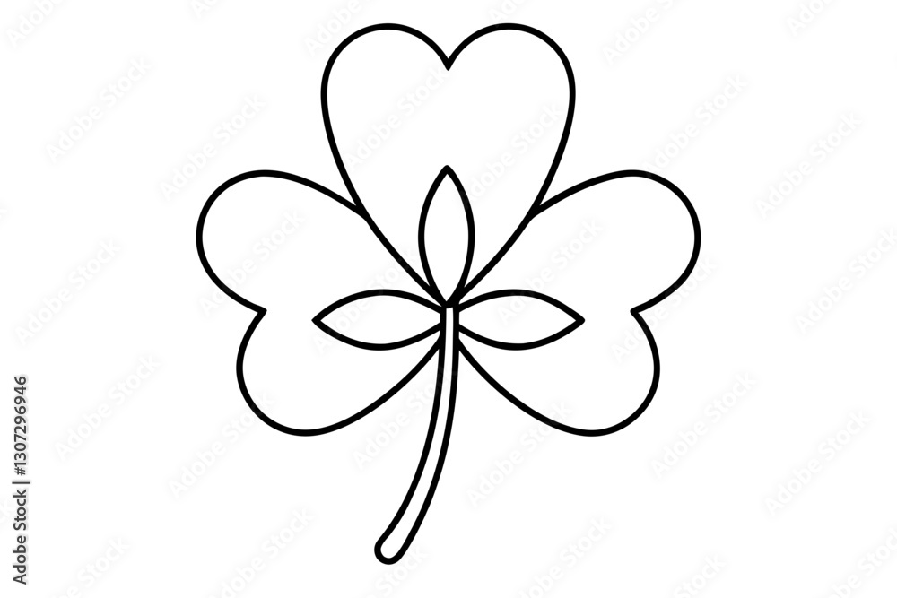 Minimalist Clover Leaf Line Art for Botanical Designs
Minimalist Clover Leaf Line Art for Botanical Designs