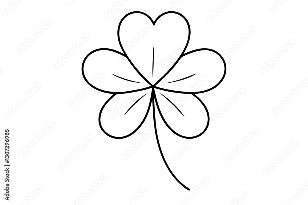 Minimalist Clover Leaf Line Art for Botanical Designs
Minimalist Clover Leaf Line Art for Botanical Designs
