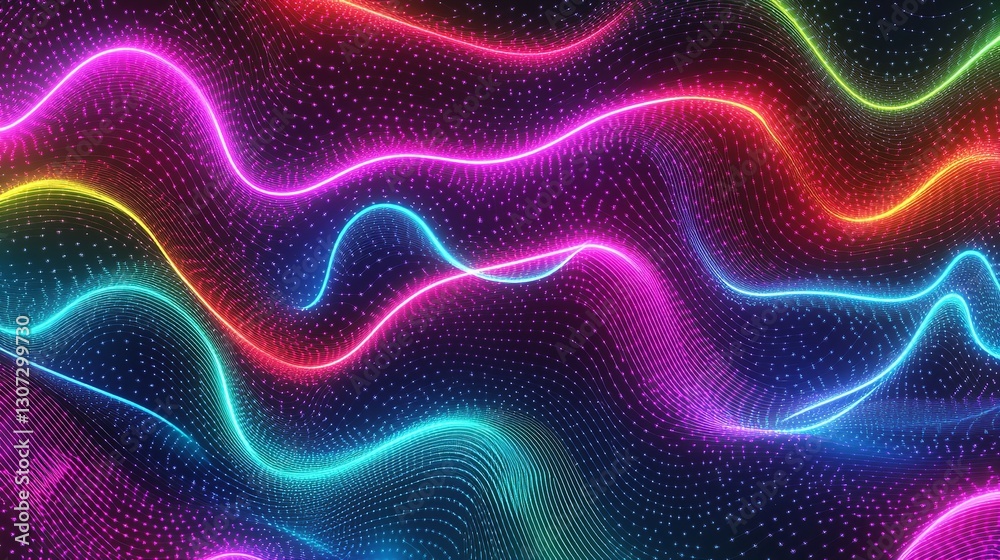 Soft neon dark digital futuristic abstract pattern background Soft neon dark digital futuristic abstract pattern background