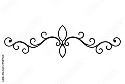 "Victorian Style Baroque Element for Architectural Design - Vector Illustration"

