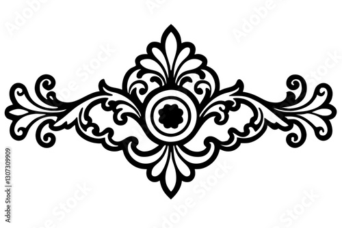 "Victorian Style Baroque Element for Architectural Design - Vector Illustration"

