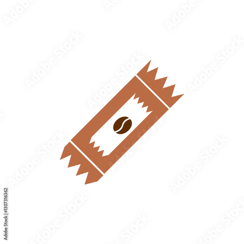 Instant coffee colored icon