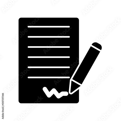 Icon a signature, isolated against a clean background.