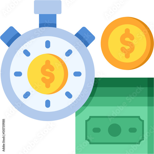 Annuities flat color icon