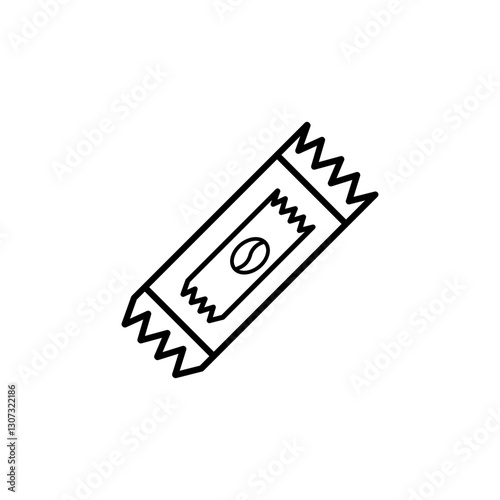 Instant coffee line icon