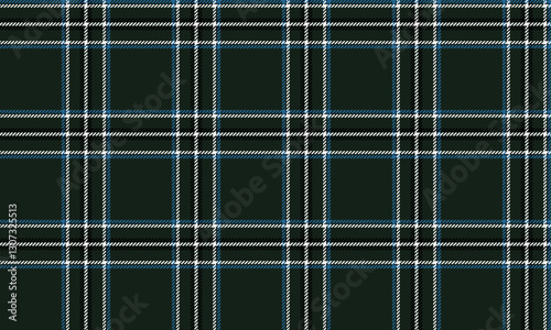 Seamless plaid pattern, green, blue, white, black, suitable for designing clothes, skirts, and pants. The pattern adds style and fits every occasion.