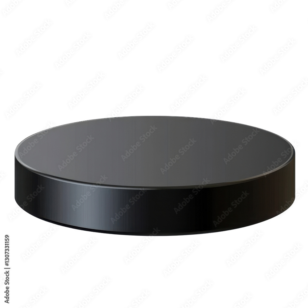Round black podium isolated on transparent background Round black podium isolated on transparent background