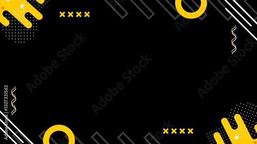 Modern abstract background with geometric shapes and vibrant color accents