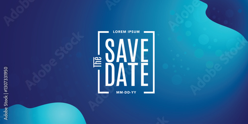 Save the date banner. Can be used for business, marketing and advertising. logo graphic design of event summit made for Technology and upcoming events.