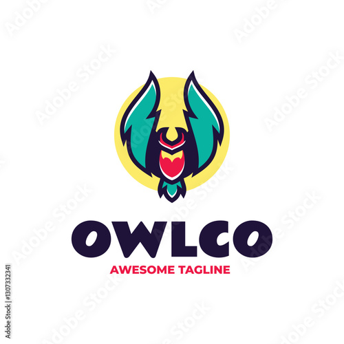 Owlco Simple Mascot Logo