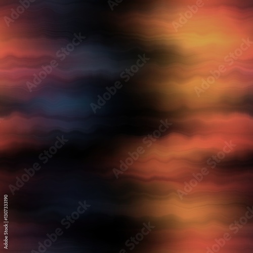 Earth strata blurry seamless pattern. Grunge ombre melange wallpaper for tie dye earthy abstract endless background. 